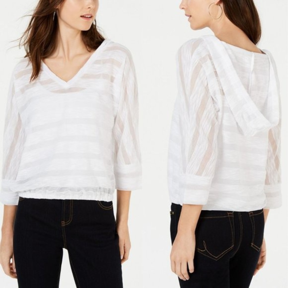 NWT Illusion Detail Hoodie by INC
